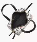 Fossil Sydney Satchel - White/Black - SHB2921935