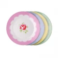Cath Kidston Dinner Plate - Provence Rose Blue - Set Of 4 - 909716