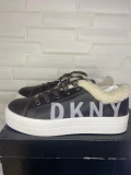 DKNY SURI LOW TOP PLATFORM - DARK BROWN - UK 4.5