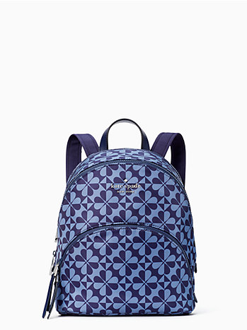 KATE SPADE KARISSA NYLON SPADE CLOVER GEO BACKPACK WKRU6584- DENIMMULTI - MEDIUM