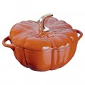 Staub Cast Iron Pumpkin Cocotte 111924806B - Cinnamon - 24cm