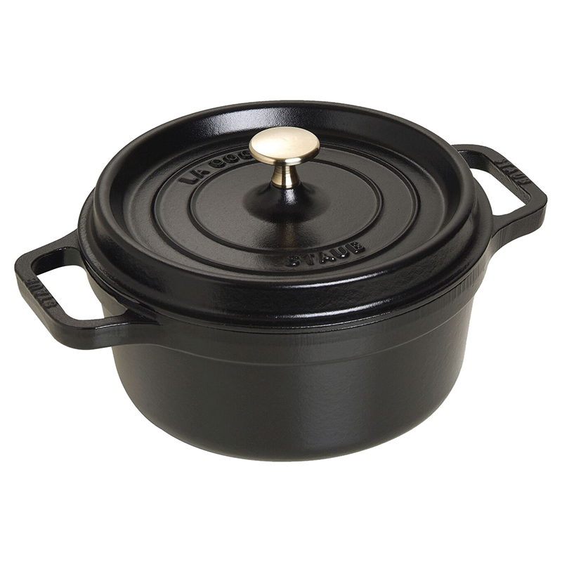 STAUB ROUND COCOTTE - Black - 20 CM