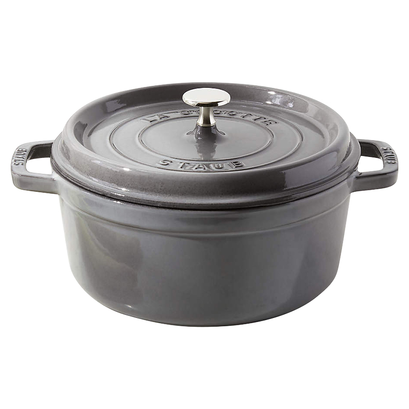 STAUB ROUND COCOTTE - Graphite Grey - 16 cm