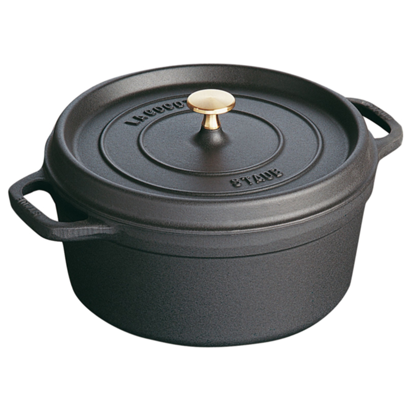 STAUB ROUND COCOTTE 1102225 - Black - 22 CM