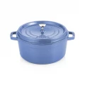 Staub Round Cocotte - Blue Metalic - 24cm 110924140B