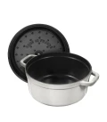 Staub Round Cocotte - White Truffle - 24cm (no box)