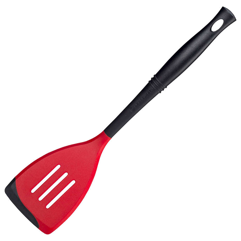 LE CREUSET REVOLUTION SILICONE EDGE -  SLOTTED TURNER - CERISE