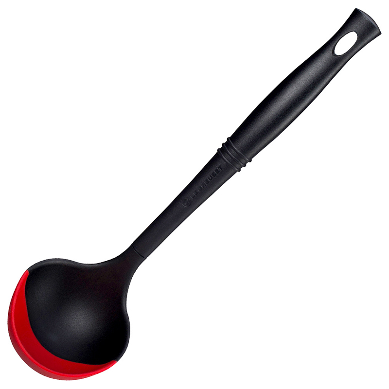 LE CREUSET REVOLUTION SILICONE EDGE  - LADLE - CERISE