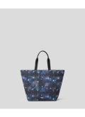 Karl Lagerfeld K/Kos kocktail Shopper Tote - Navy Multi - 24SW3041 / 50 X 35 X 20 CM