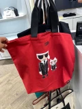 Karl Lagerfeld K/kocktail Canvas Tote - Tango Red - One Size / 94KW3024