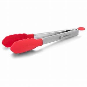 LE CREUSET STAINLESS STEEL TONG WITH SILICONE TIPS - Cerise - 24cm
