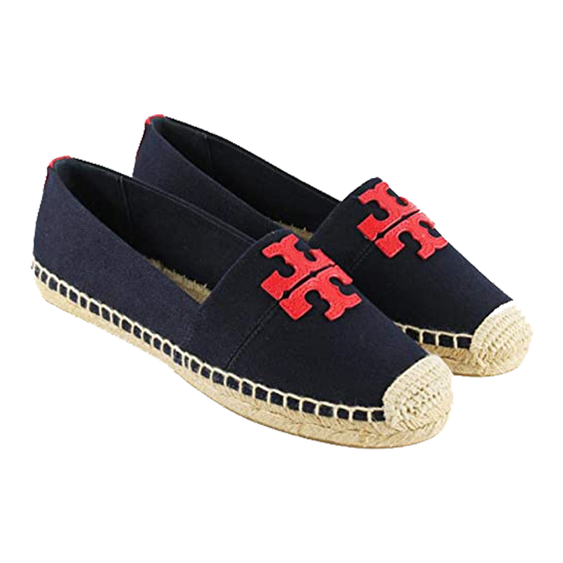 Tory Burch Weston Flat Espadrille - Perfect Navy/Nautica - 40034 - Size US 9