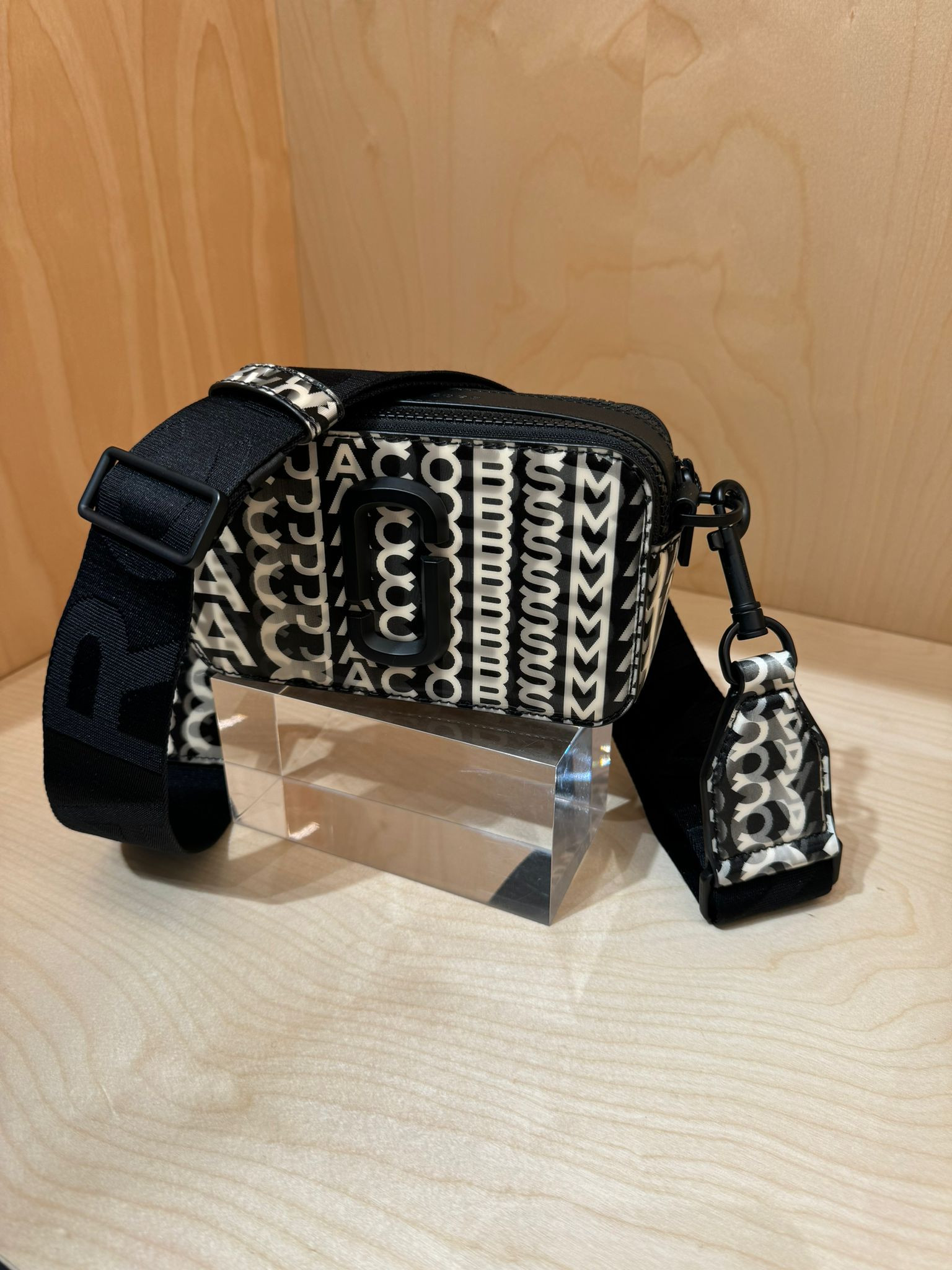 Marc Jacobs Snapshot Crossbody - Black/White - One Size