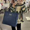 Marc Jacobs Zipped Quilted Tote - Azure Blue - 35 x 32 x 14 cm