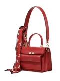 Marc JacobsUptown Top Handle Shoulder Bag with scarf  - True Red - H965L01PF22 / 22 x 20 x 13 cm