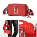 MARC JACOBS SNAPSHOT CROSSBODY - ELECTRIC ORANGE MULTI - 18 X 11 X 6 CM