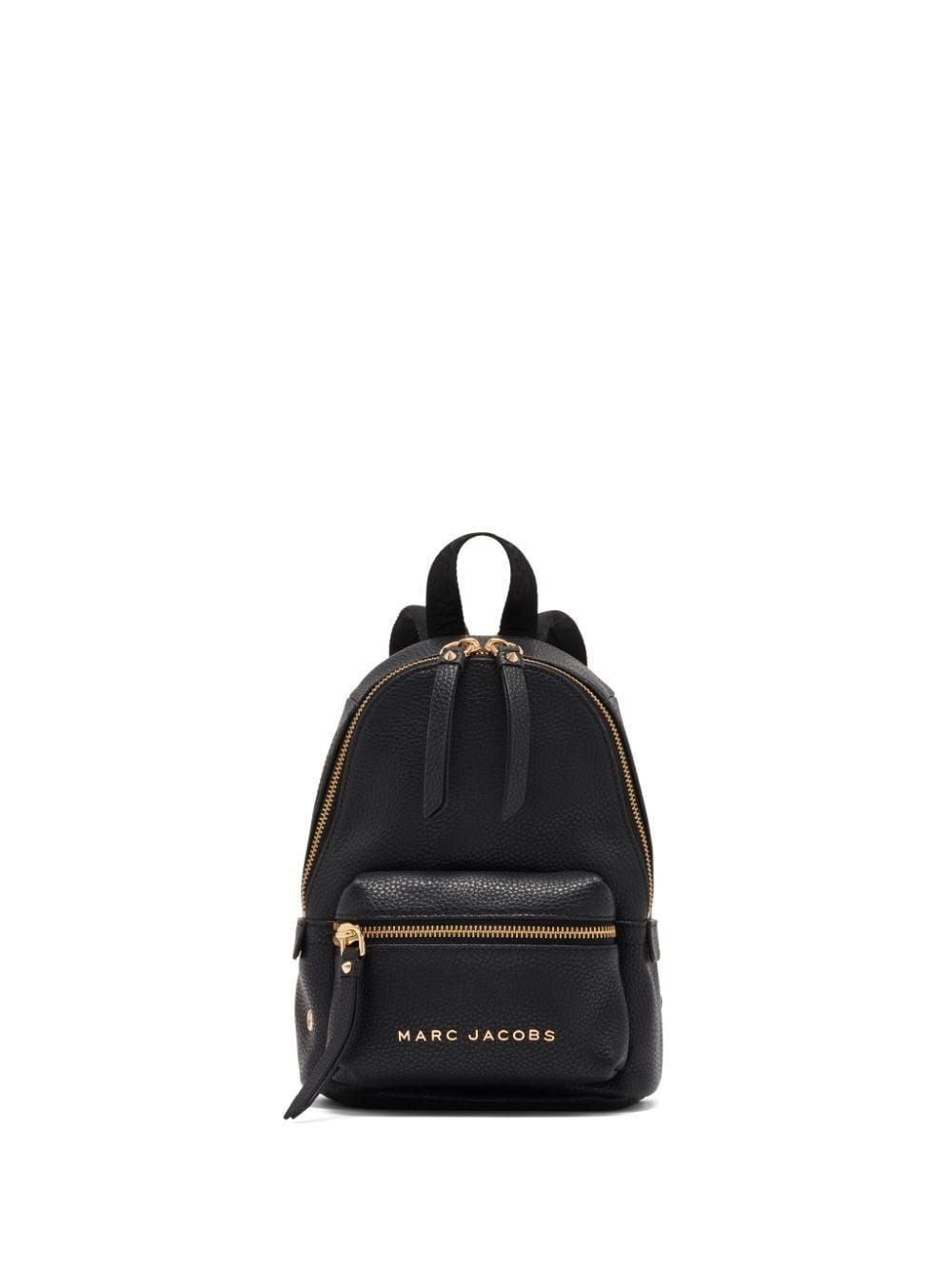 Marc Jacobs Leather Mini Backpack - Black - H302L01FA21 / 23 x 18 x 6 cm