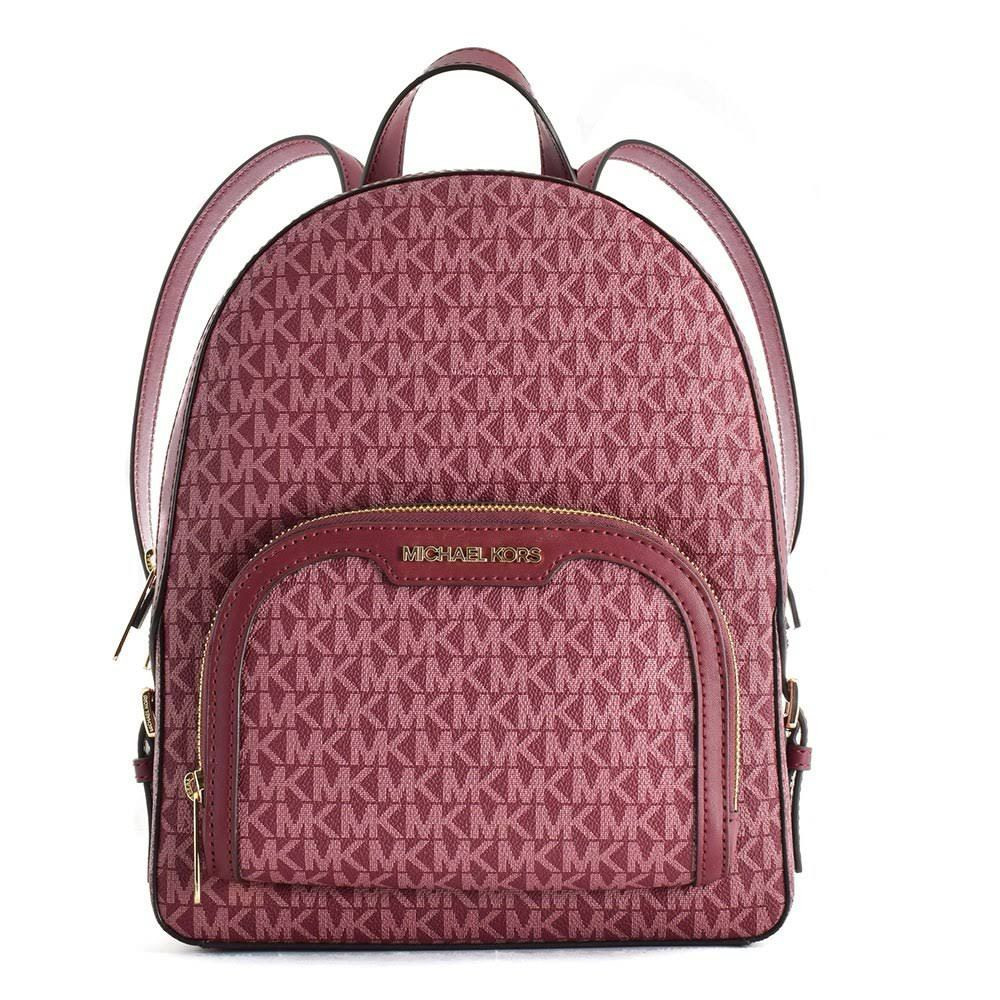 Michael Kors Jaycee Backpack - Dark Cherry - 35H3G8TB2B / 30 X 25 X 10CM