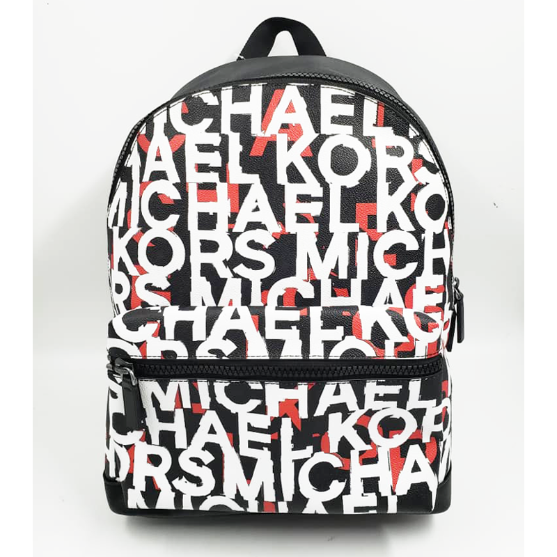 Black and white michael kors outlet backpack