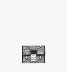 Mcm Trifold Purse - Grey - Mini