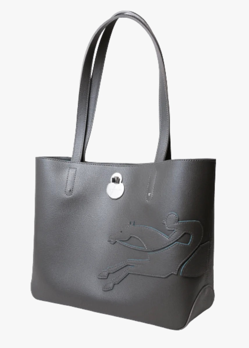 AzuraMart Longchamp Shop It Tote Grey Small Long Handle L1379918112