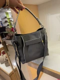 Longchamp 3d Hobo Top Handle wuth long strap - Gunmetal - 10215HEH300 / 22 X 22 X 13 CM