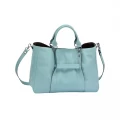 LONGCHAMP 3D TOTE - AQUA - SMALL WITH LONG STRAP