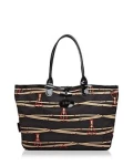 Longchamp Tote - Black Multi - Medium Long Handle L2686685001D